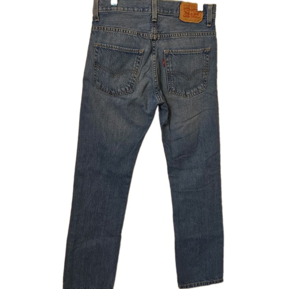 Levis 511 Boy's 14 Slim Fit Light Wash Jeans Size 27x27 Blue Denim Skinny